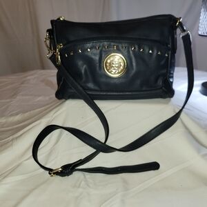 Navy Blue Jessica Simpson Leather Crossbody Bag